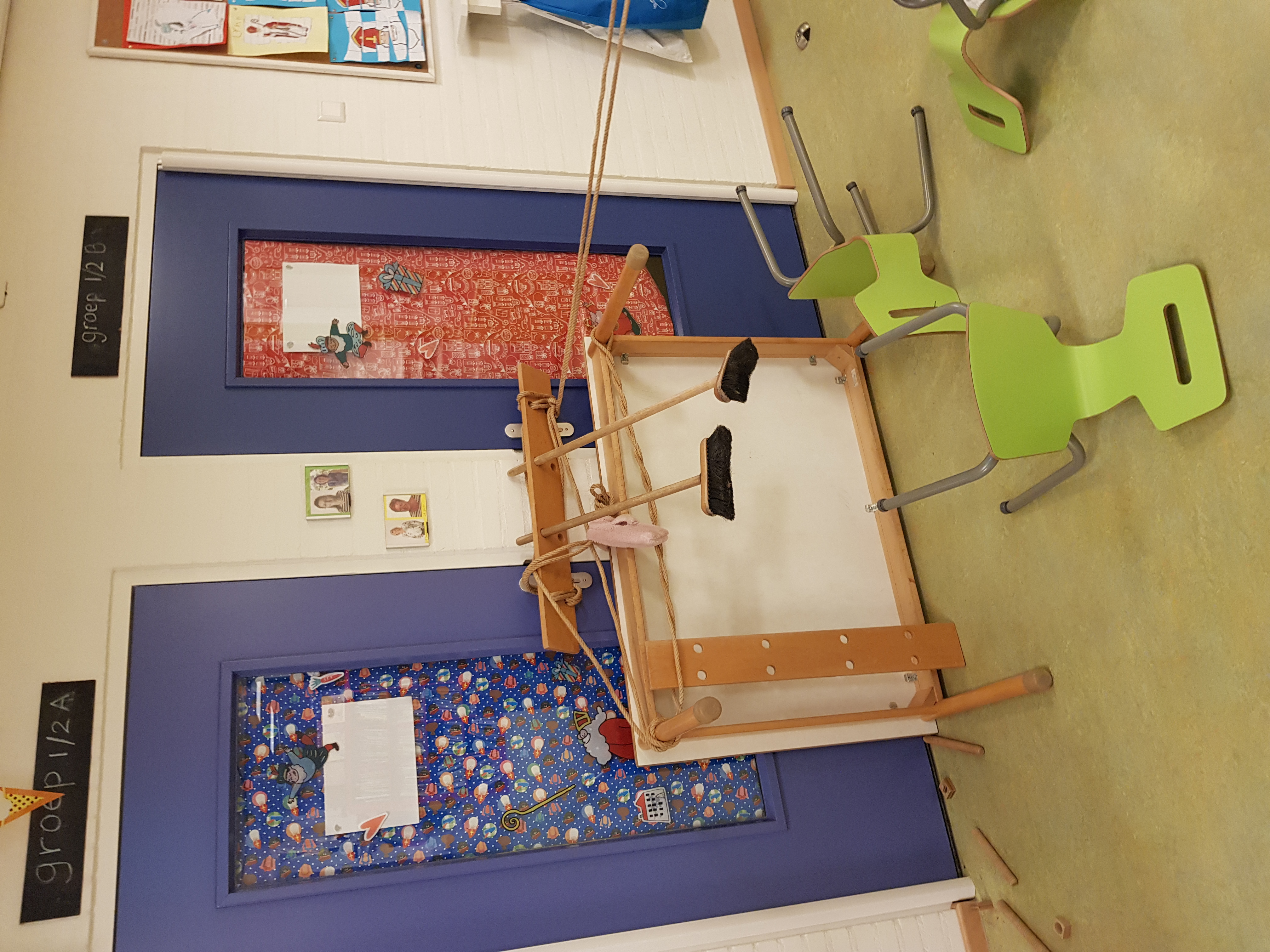 Schoentje zetten in groep 1/2b