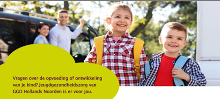 Vragen over de opvoeding of ontwikkeling van je kind? Jeugdgezondheidszorg van GGD Hollands Noorden is er voor jou.